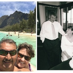 All I really want to do is, baby, be friends with you (Oahu 2015; wedding 2002)