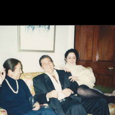 Tony with his mom and sister, Victoria