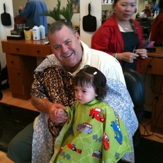 Take your daughter to the barber to save time