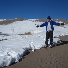 Great Sand Dunes National Park in winter
