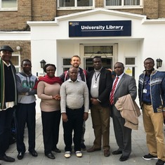 Tope with Commonwealth Fellows, October 2016, Roehampton, London.