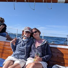 Sailing last September.   It was a beautiful day out of P-town.
