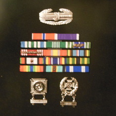Travis' awards from his 11 years and 2 months career in the U. S. Army.
