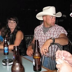 Having a good time when on leave from Afghanistan 2011.