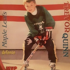 Trevor 7 years old. Defenseman for Jackson NJ Maple Leafs Roller Hockey Team.