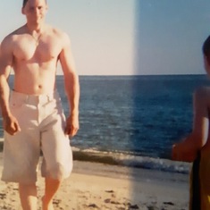 Daddy and John at Myrtle Beach South Carolina.
