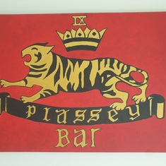 Our bar sign. He was so proud!