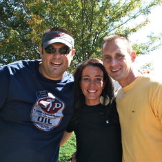 Trey, Audra and Jeff - September 30, 2011 in Liberal for Coach Gary Cornelsen's dedication.
