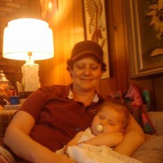 Tricia and great niece Kailen