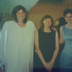 Sue, Linda and Tricia at Dawn's wedding