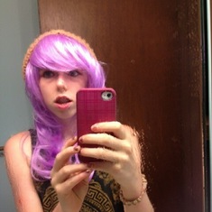 Trista and purple wig