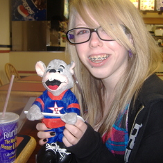 At Taco Bell with Cledus. November, 2010