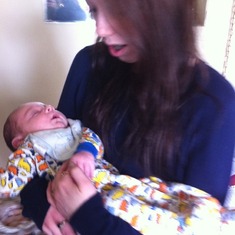 Meeting baby Alexander