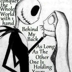 Jack and Sally... The Nightmare before Christmas was one of Trista's favorite movies. She loved everything Tim Burton.