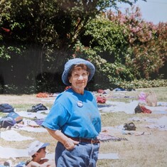 Trudy at Rankin Park in Martinez, CA; Woodbridge Summer field trip 1996
