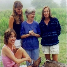 Anne, Amy, Jenny and Tuck in Maine.