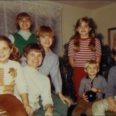 Tuck with all the kids, in 1969.