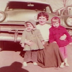 Tuck with Anne and Jen, 1950s.