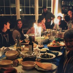 Another Thanksgiving dinner with the Louis, c. 2009.
