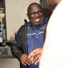Tunde ever smiling 