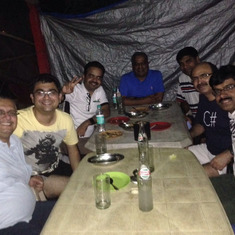 At the Goa Shack - during one of the offsite. Always a team player.