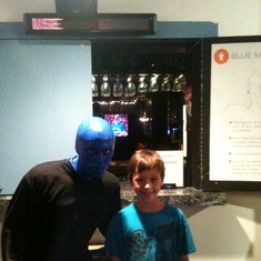 Tyler loved Blue Man Group in Boston