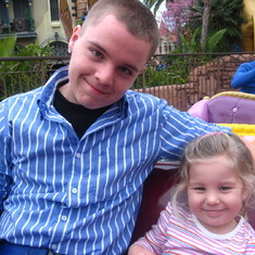 Ty and Kaitlin in Orlando in April 2010