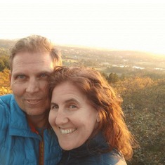 2018: hiking with Mary his beautiful wife