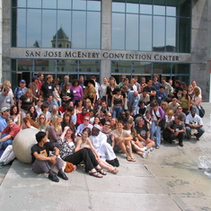 2006: having fun with work colleagues in San Jose California for an SCB/SCGIS Conference