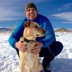 2015: out on a hike with Dexter and his mum in Boulder, Colorado