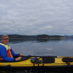 2008: showing off Quadra Island to friends from the US, Susan and Steve