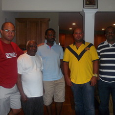 Chief with Okezie, Okem, Odili and Emeka summer 2010