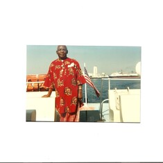 Chief Obasi sailing to Catalina Island, California