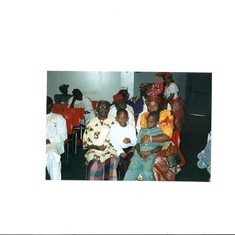 Chief Obasi with Nwaobria and children