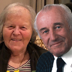 Ursula and late brother Wolfgang photoshopped together