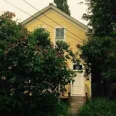 Our first family home in Port Townsend. Dad was so proud of our house-it used to be pink