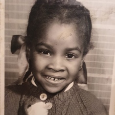Valerie as a youngster