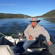 Taking the boat out on Big Bear lake
