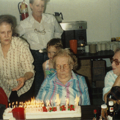Granny's birthday.  Not sure which year, she was 80 something.