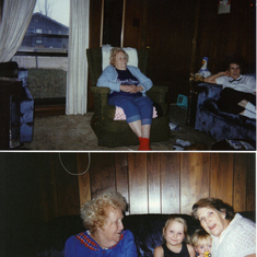 Top: Granny & Grandma Bottom: Granny, Shandra, Tyler, Grandma