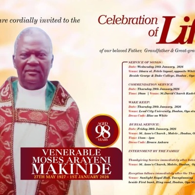 Venerable  Moses Arayeni Makinde
