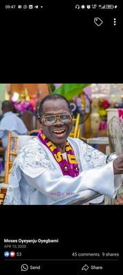 Ven.Sup. Evang. Moses Oyegbami