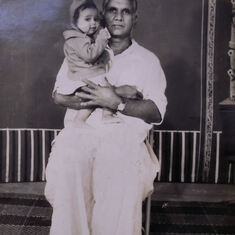 Venu wth his paternal grandfather
      Sri Challagulla Pakeer Rao