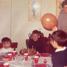 One of the many children's birthday parties she hosted, this one for Paul