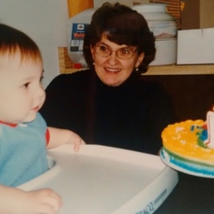 Vera with grandson Tanner