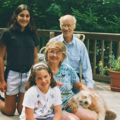 Granddaughters Laura and Michelle at Burntside Lake cabin