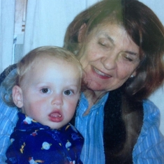 Vera with her youngest grandson Ruben