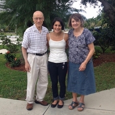 Sy and Vera with granddaughter Laura