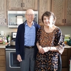 Sy and Vera at their Woodcrest apartment