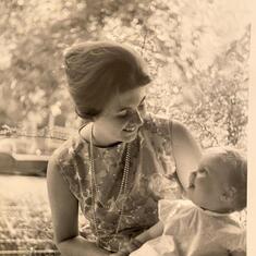 Vera and baby Julia 1964